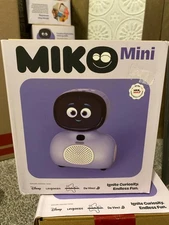 Miko Mini: STEM Interactive Adaptive Learning AI-Powered Robot for Kids - Purple