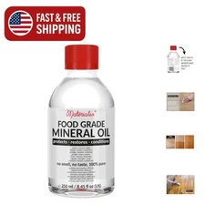 Eco-Friendly 250ml Food Grade Mineral Oil - Perfect Wood Conditioner & Knife Oil