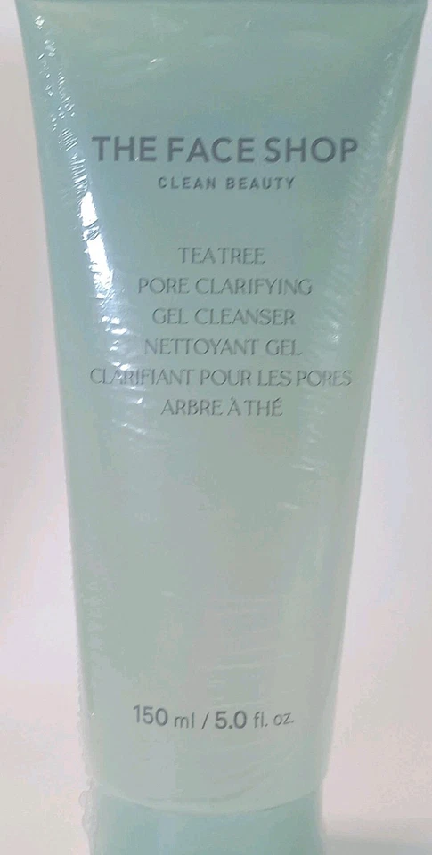 2 PACK THE FACE SHOP Clean Beauty Tea Tree Pore Clarifying Gel Cleanser K-Beauty - Image 3 of 3