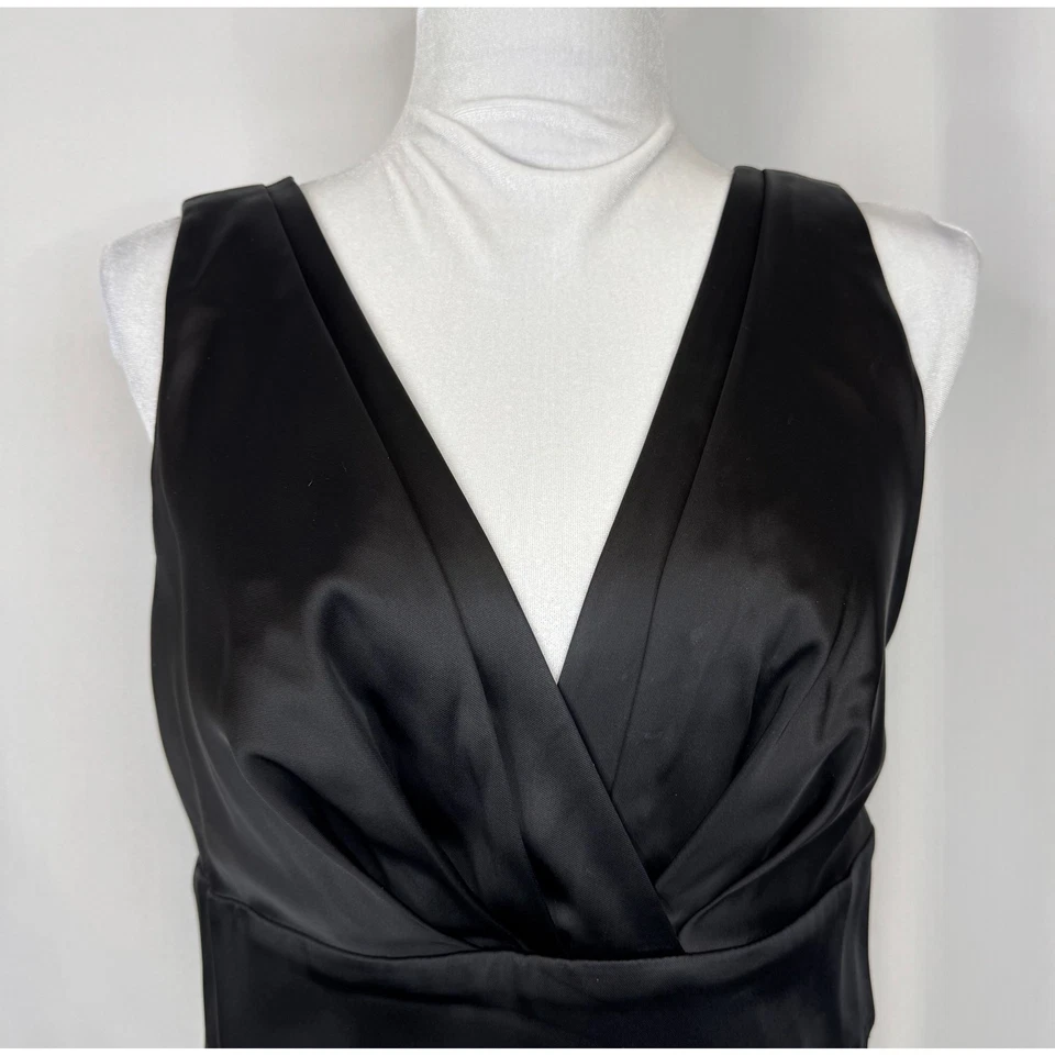 Vestido Vaina Calvin Klein Talla 6 Negro Elegante Noche Cóctel Fiesta Formal Foto 2 de 4