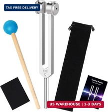 128 Hz Weighted Tuning Fork, Aluminum Alloy Sound Healing Tool for Yoga Meditati