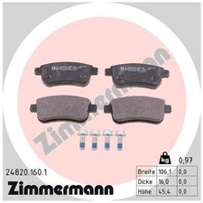 Zimmermann Bremsbelag-Satz Bremsklötze hinten 440601416R 440603734R | 174824