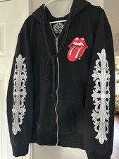 Chrome Hearts x Rolling Stones Hoodie Black S...