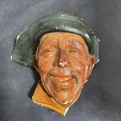 Bossons Chalkware Sardinian Man w/Hat Original 60's Era Vintage