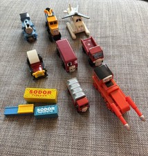 Thomas Friends Wooden Railway 8x Lot Thomas Harold Butch Thumper Lorry Caroline