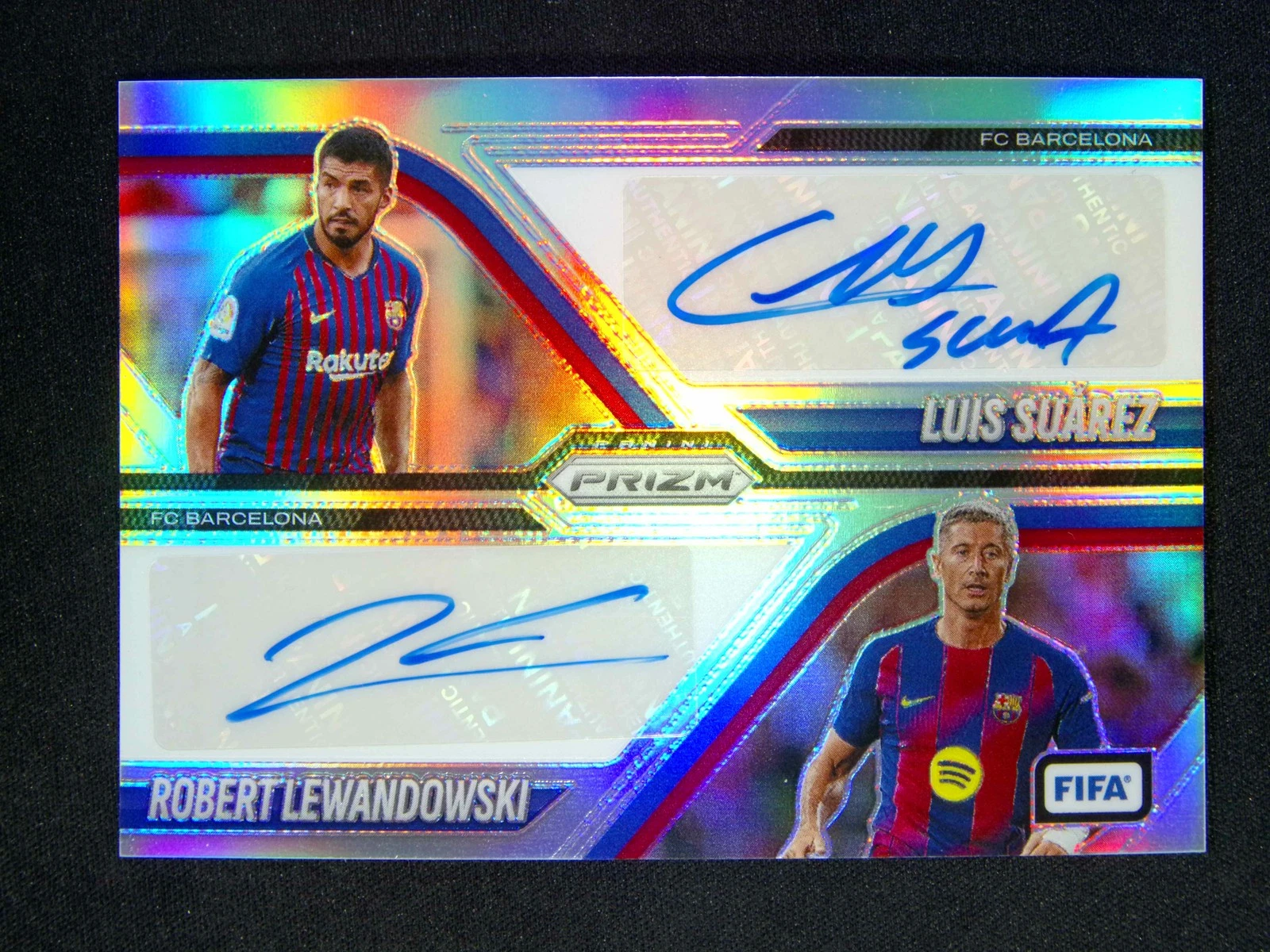 2025-26 Prizm FIFA Luis Suarez / Robert Lewandowski Silver /25