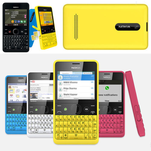 Nokia Asha 210 GSM Unlocked QWERTY Keyboard Bluetooth Wifi Dual SIM Cell Phone - Picture 1 of 21