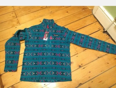 Berghaus Prism Trango Fleece Small Top Dean Street 90s Retro hell gemustert 