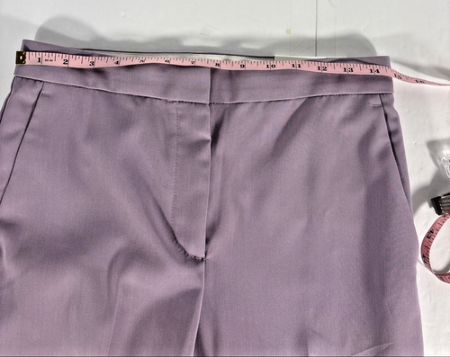 Ann Taylor Damen The High Rise Ankle Anzughose 4 Lavendel vorne flach Bündchen - Bild 7 von 13