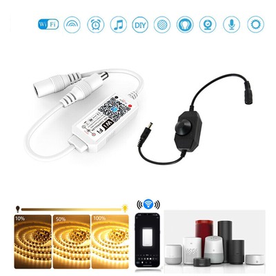 12V 24V Controller Alexa Dimmer Schnurdimmer für Warmweiß Kaltweiß LED Strip DHL