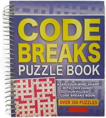 Bumper Code Breakers Breaks A5 Book Over 300 Crossword Puzzle Grids & Solutions