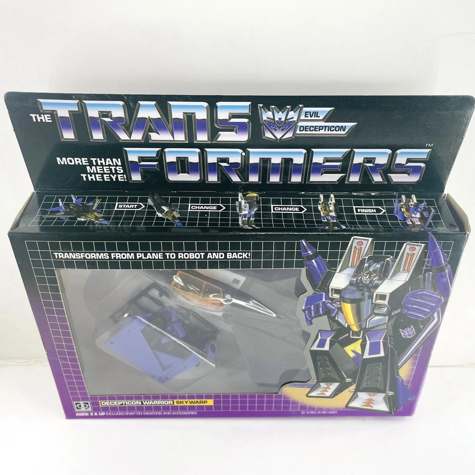 Transformers G1 Skywarp Decepticon Warrior Action Figure Toys Reissue in New Box - Image 2 of 4