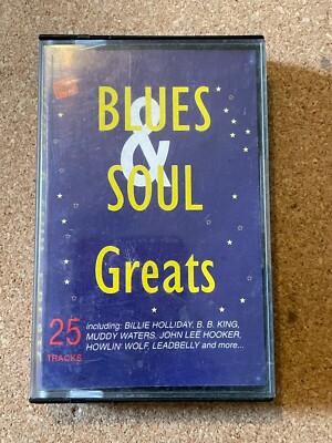 Vintage Cassette Tape Blues & Soul Greats, BB King, Muddy Waters John Lee Hooker