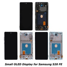 Small OLED Display LCD Touch Screen Digitizer  Frame For Samsung Galaxy S20 FE