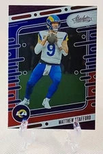🏈2024 absolute MATTHEW STAFFORD (red & blue) football card #64🏈 *Rams*