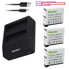 Kastar Battery Dual Charger for GoPro AHDBT-401 & GoPro Hero 4 HD Silver Camera