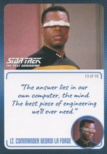 Star Trek TNG Archives & Inscriptions LT CMDR Geordi La Forge Variation 13 of 18