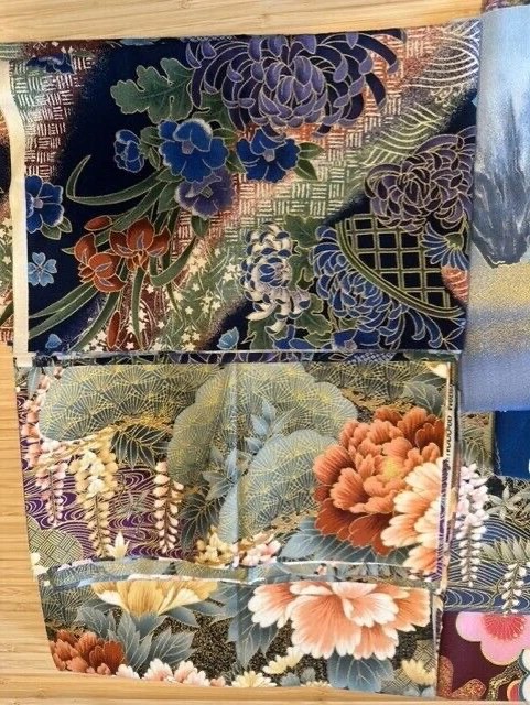 Gran Lote KONA BAY Tela Temática Asiática Acolchado 5+ Yardas Total RARO Foto 3 de 4