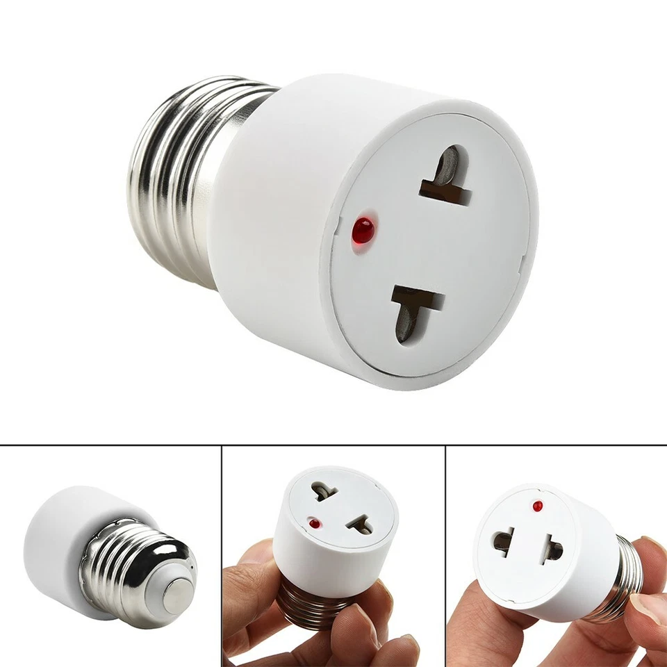 New E27-US/EU-Plug Bulb Holder Light Fixture Bulb Base Adapter Lamp Socket - Image 2 of 4