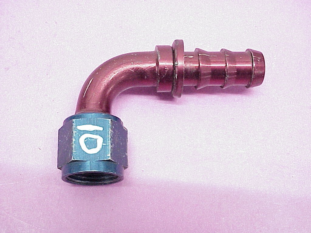 Aeroquip 10 AN 90° Push on Hose End Fitting NASCAR 34 eBay