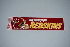 Vintage Team NFL Washington Redskins 3" x 10.75" NFL Bumper Sticker