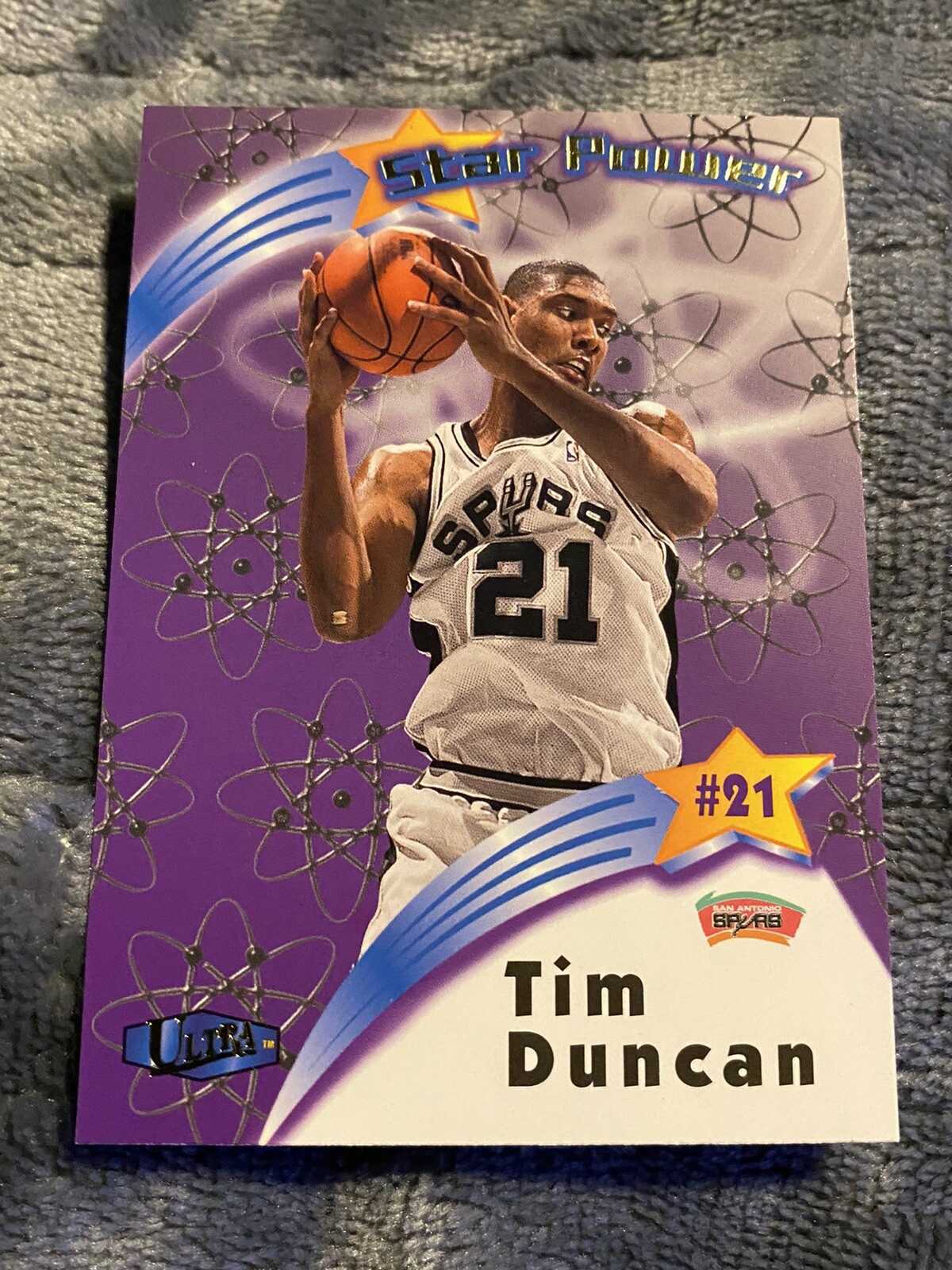 1997-98 Ultra Star Power #SP18 Tim Duncan Spurs NBA Champ '99 '03 '05 '07 '14