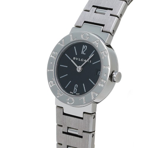 BVLGARI Bulgari Bulgari BB23Stainless Steel Black/Noir/diamond Ladies Watche... - Picture 2 of 5