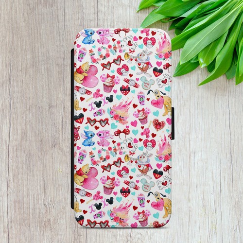 MICKEY MINNIE PATTERN CASE FOR IPHONE SAMSUNG PIXEL FLIP WALLET PHONE COVER GIFT - Picture 4 of 18