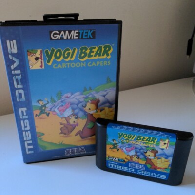 Yogi Bear Cartoon Capers SEGA Mega Drive Genesis PALBoxed Tested & Working