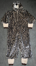 Kids Plush Leopard Halloween Costume Size L Fits Size 6-7