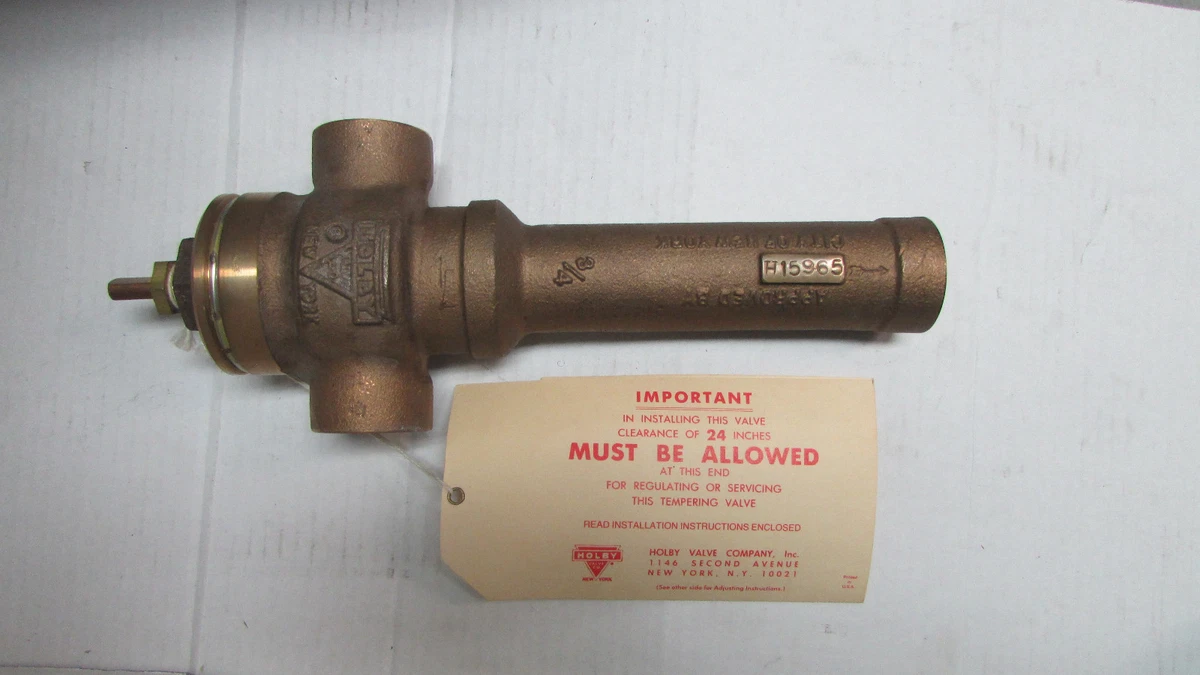 New Holby Tempering Valve H15965 Bronze Thermostatic 3/4 In, 53 OFF