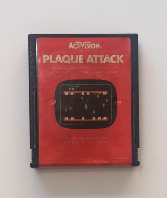 Plaque Attack (Atari 2600, 1983) VCS Activision Cartridge Authentic and Tested