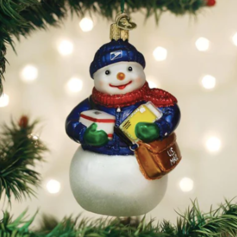 USPS Snowman Ornament