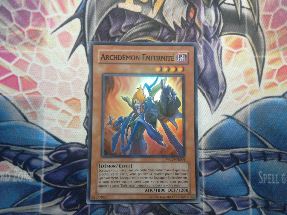 YUGIOH INFERNITY ARCHFIEND FRENCH SUPER RARE WC09-FR001 NEAR MINT x1!! - Image 3 of 4