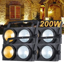 4x LED 200W COB Stage Par Light DMX512 Double Color Outdoor Wedding Car Lighting