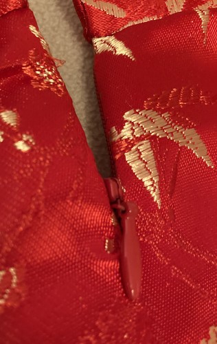 Pretty Underwraps Women's Asian Red Dress Gold Accents Costume! - Picture 6 of 12