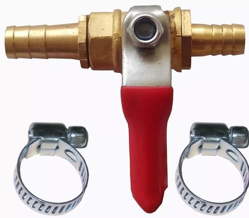 8MM - 5/16" Gas 3 Way Tee,Straight Connector,Valve Ball with Clips Pipe joints - Afbeelding 6 van 6
