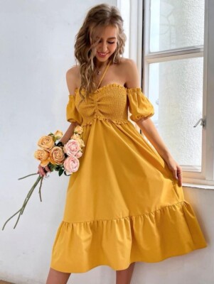 Bonito dress, casual for any occasion, size S and cheap in yellow | eBay