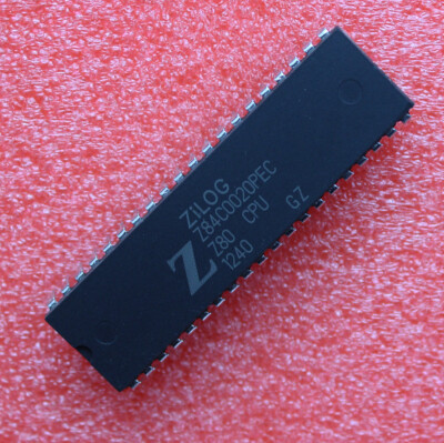 2pcs Z84C0020PEC Z84C0020 NMOS/CMOS Z80 CPU CENTRAL PROCESSING UNIT DIP-40