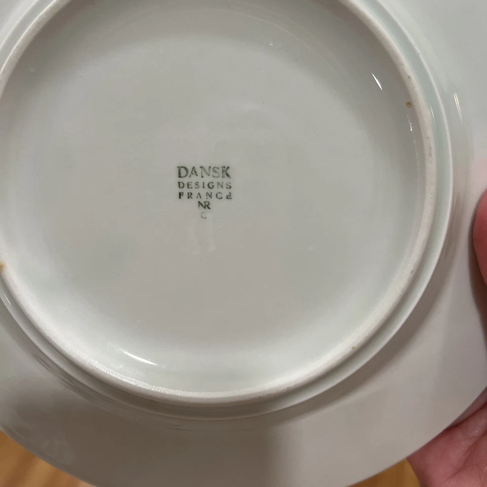 HTF Dansk Graphics White Geometric 8 Pc Plate Set 3 Dinner 5 Salad/bread (READ) - Image 3 of 4