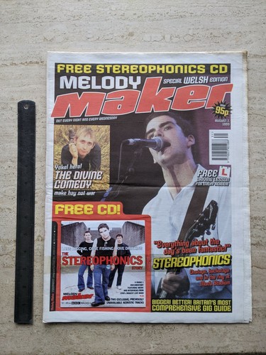 MELODY MAKER AUGUST 7th 1999. GIFT STILL ATTACHED STEREOPHONICS. FREE UK POSTAGE