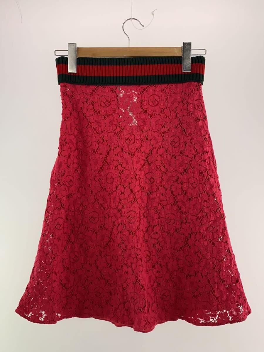 GUCCI Skirt -- Polyester RED Solid Color - image 2
