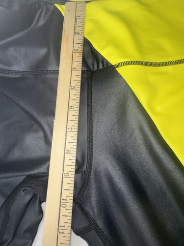 Zyia Neon Yellow Metallic Light n Tight Hi-Rise 24" sz 6-8 - Picture 6 of 8