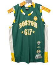 Victorious Boston 617 Basketball Jersey 3XL Patches Embroidery 
