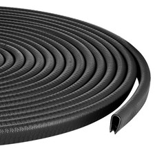 Rubber Edge Trim Guard 32.8ft/10m, Adhesive Free Door Edge Protector, U Shape...