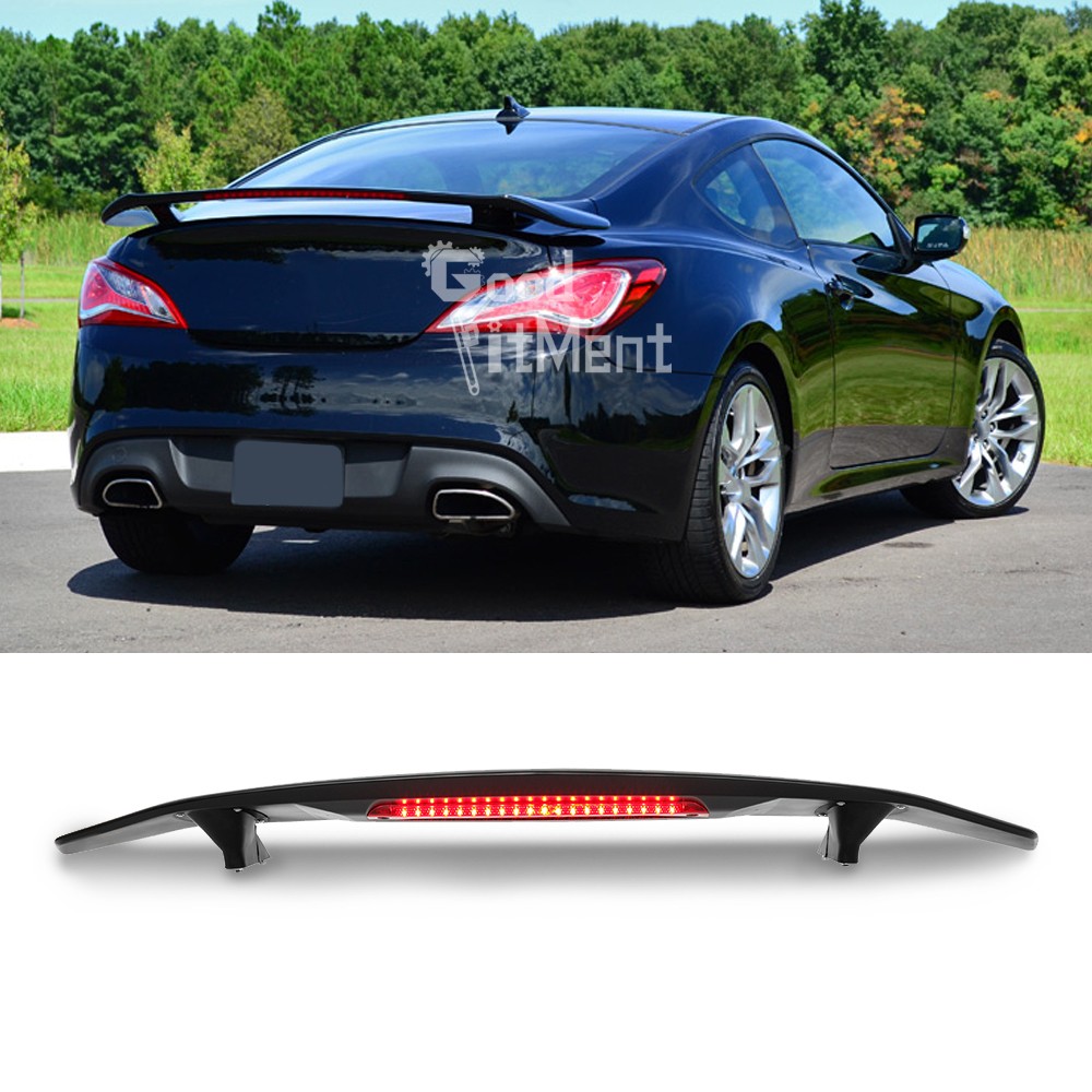 52'' Matte Rear Trunk Spoiler Wing with Brake Light For Hyundai Genesis Coupe