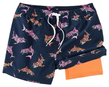 Chubbies Boy's Shorter Classic Lined Youth Swim Trunks (The King of the Seas)