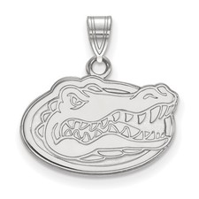 10k White Gold LogoArt University of Florida Gator Small Pendant 1W002UFL