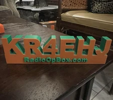 Custom Ham GMRS Call Sign Display Personalized 3D Radio Name Plate Shack Decor