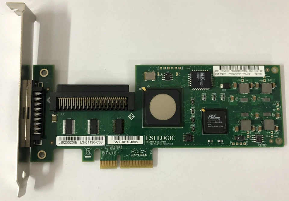 LSI Logic SCSI LVD/SE Controller PCI Express x4 LSI20320IE - Image 2 of 4